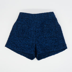 SHORT TWEED AZUL ELÉCTRICO