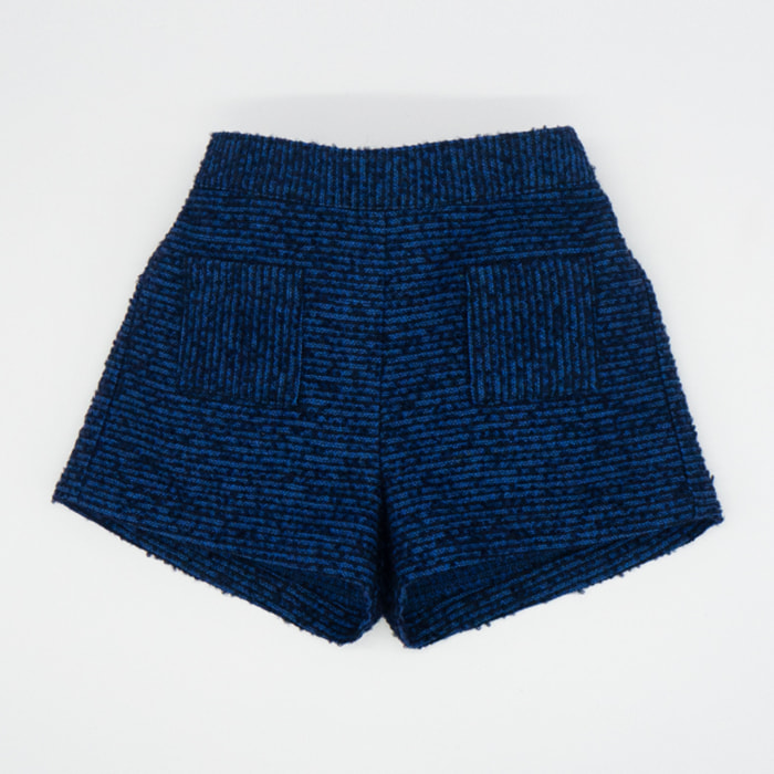 SHORT TWEED AZUL ELÉCTRICO