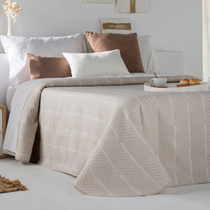COLCHA JACQUARD NIVARA BEIGE