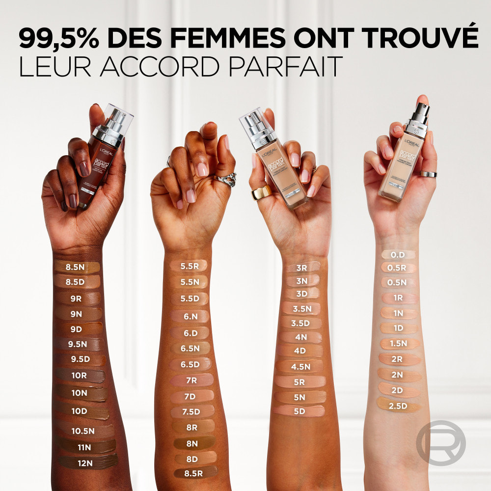 L'Oréal Paris Accord Parfait Fond de Teint Fluide 7R Cool Rosé 30ml
