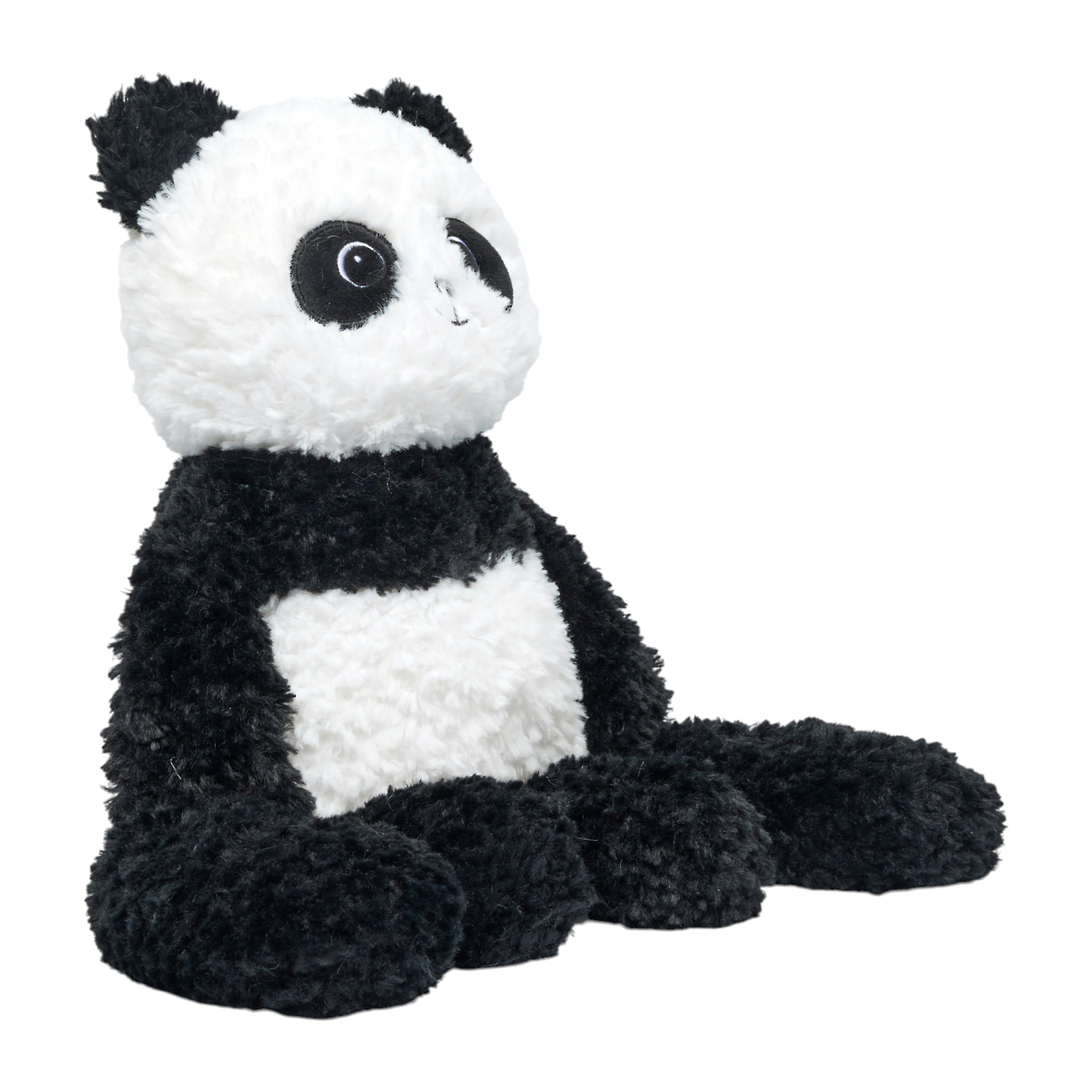 Peluche - JEUX 2 MOMES - Panda Calin Lestée - Lestée - Douce - Blanc et Noir