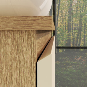 CONJUNTO DE BAÑO NIA | MUEBLE SUSPENDIDO | 100 CM GLACIAR | DOS CAJONES | LAVABO SOBREPUESTO | NO INCLUYE ESPEJO | MUEBLE MONTADO| ALDAY