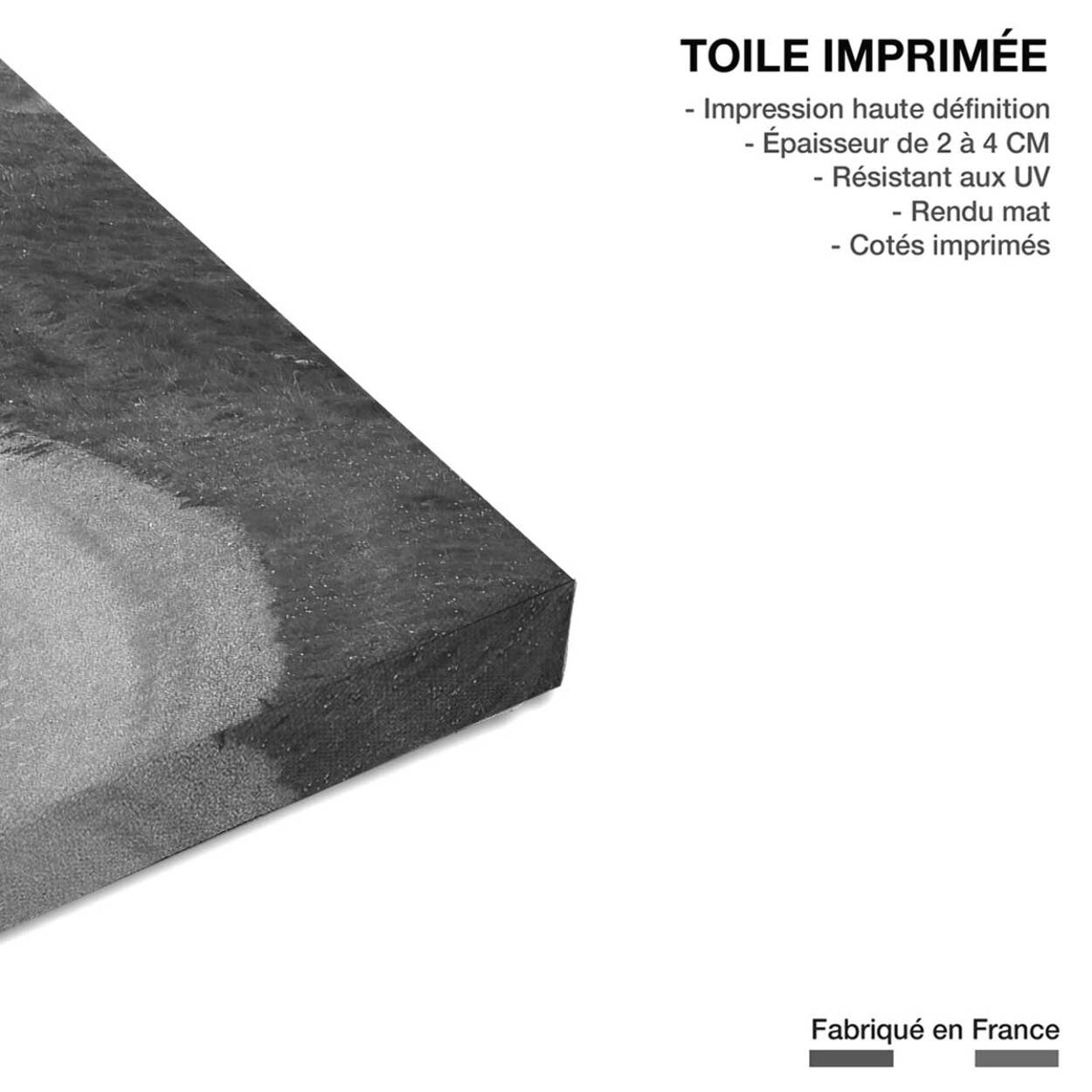 Tableau balade solitaire en moto Toile imprimée