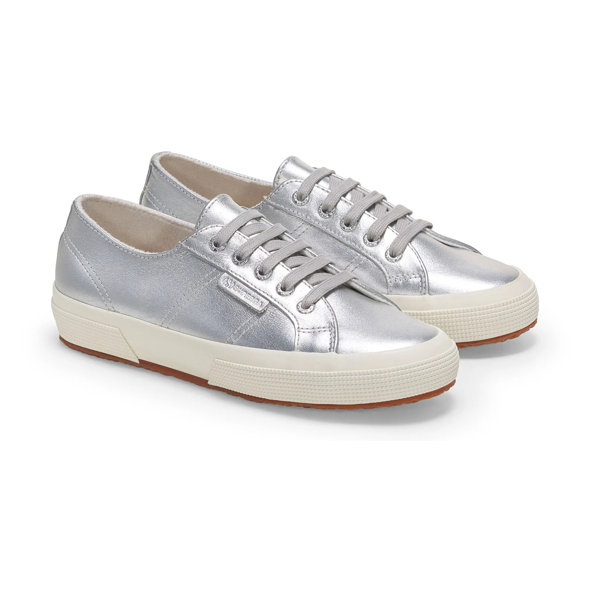 Superga - Donna Grigio - 2750 Pearl Leather