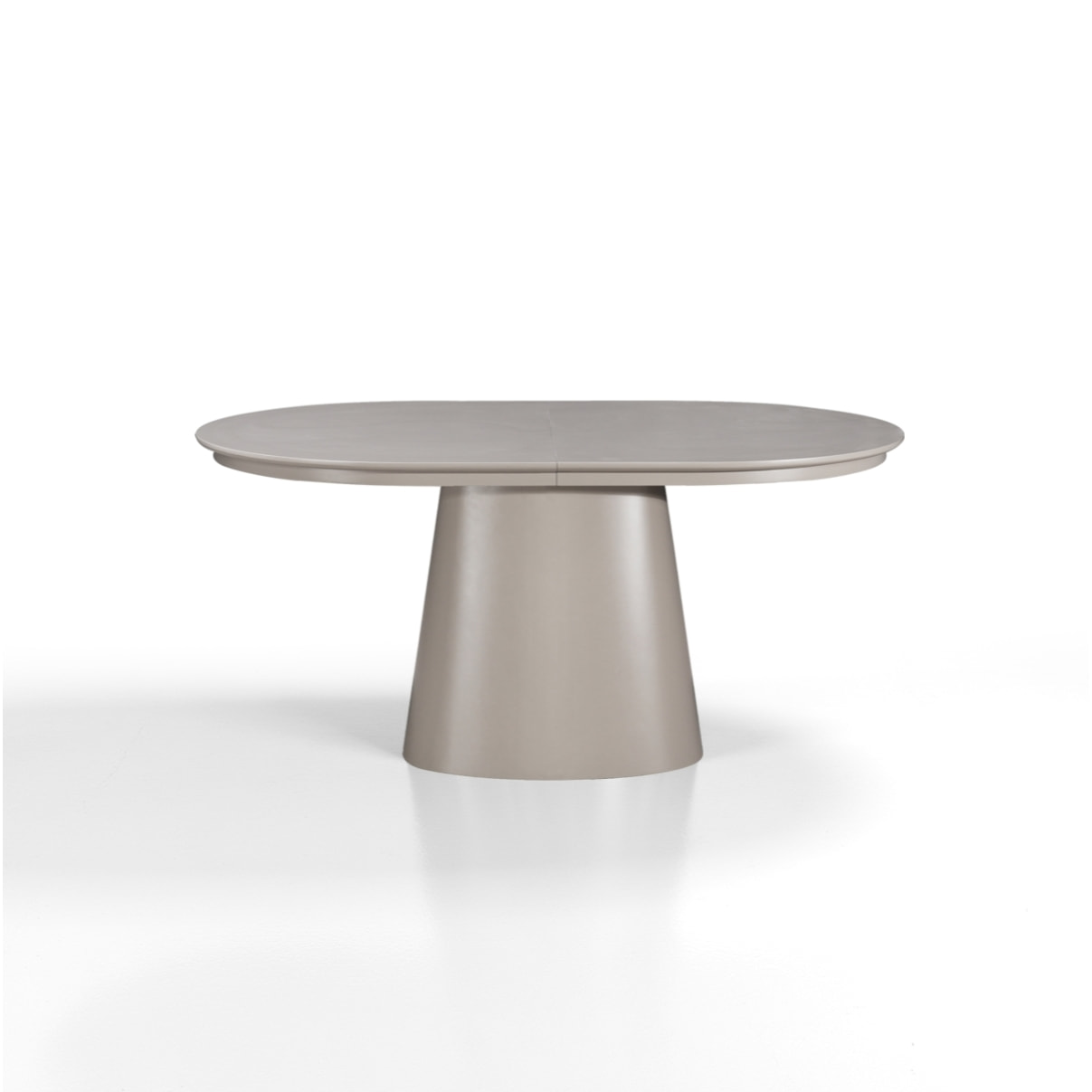Table à manger extensible Tomasucci RAUMA, en MDF, taupe, 160/200/240 × 100 × 75,5 cm