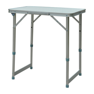 Mesa Plegable como Una Maleta para Playa Camping 60x45x64cm Aluminio Ajustable