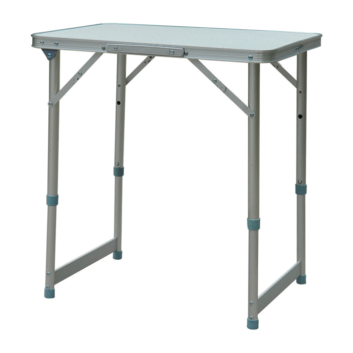 Mesa Plegable como Una Maleta para Playa Camping 60x45x64cm Aluminio Ajustable