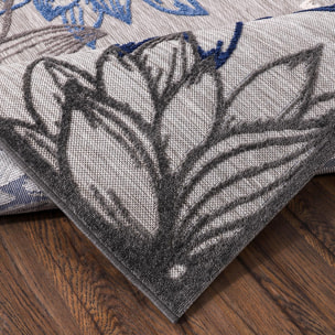 Tapis extérieur tissé kilim rectangle TUGE