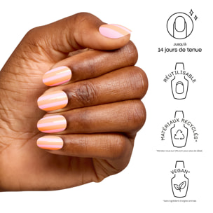 xPRESS-ON - Pass my Towel - Faux ongles réutilisables, effet gel - OPI