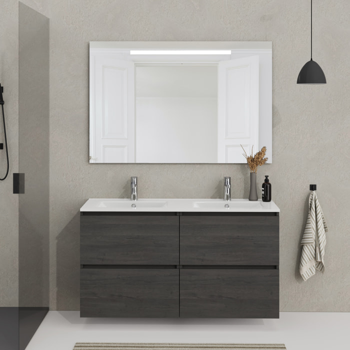 Ensemble de salle de bain SEA Alday, 120cm, Bois Charbon