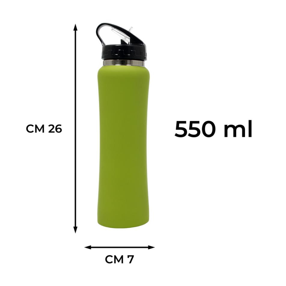 Borraccia Termica Thermos Caldo-Freddo Modello Sport Verde