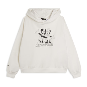 Felpa con cappuccio comfort fit Mickey & Minnie