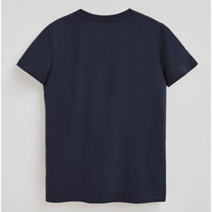 Camiseta azul marino con logo Rigby Go Gold