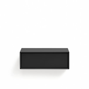 Mesita de noche suspendida Platt 1 cajón negro