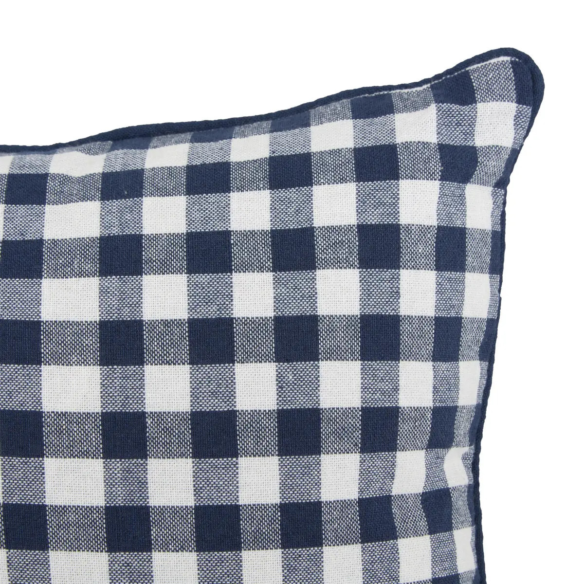 Coussin Groove 50x30cm vichy bleu navy