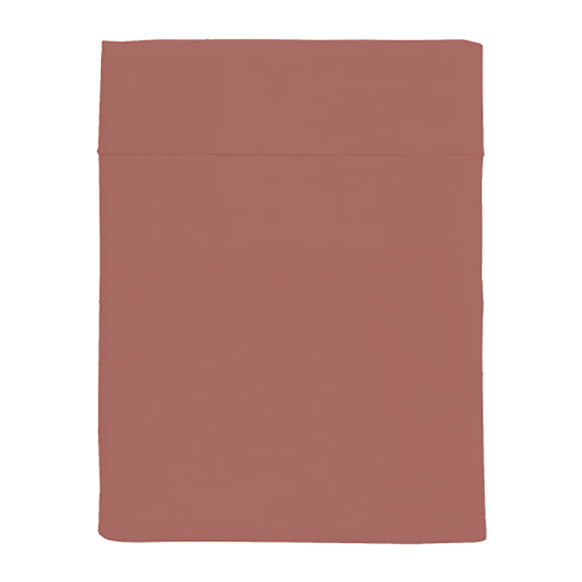 Drap plat uni en percale de coton lavée, DELICATE