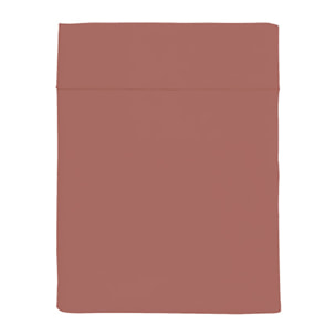 Drap plat uni en percale de coton lavée, DELICATE