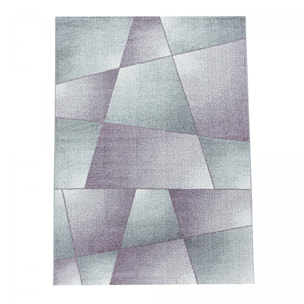 Tapis salon et chambre tissé motif pastel BECA