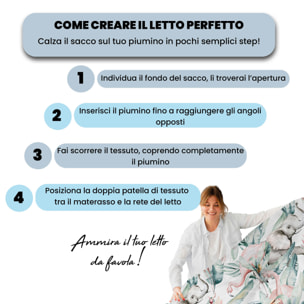 COPRIPIUMINO FASHION, 100% Microfibra, No Stiro - DENNY