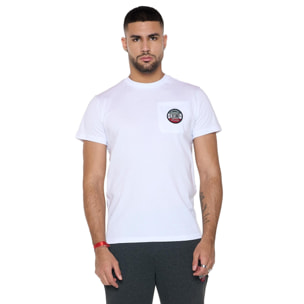 T-shirt da uomo a maniche corte con taschino 'Varsity'