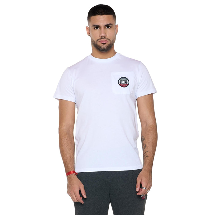 T-shirt da uomo a maniche corte con taschino 'Varsity'