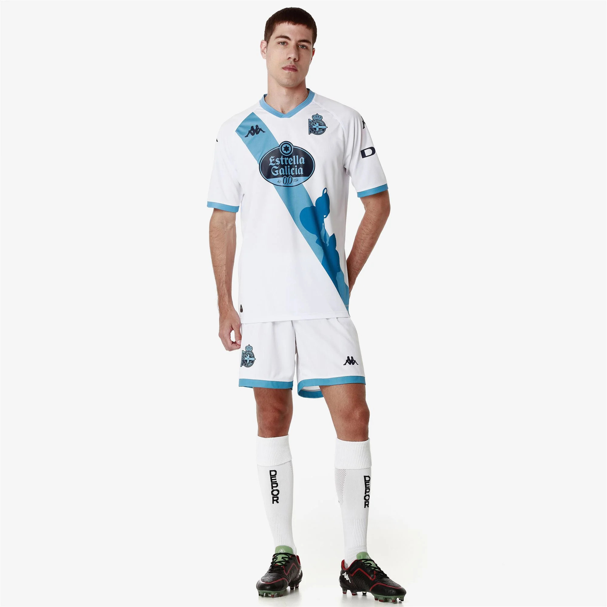 Kappa - Pantaloni Corti Bambino Bianco - Kombat Ryder Deportivo