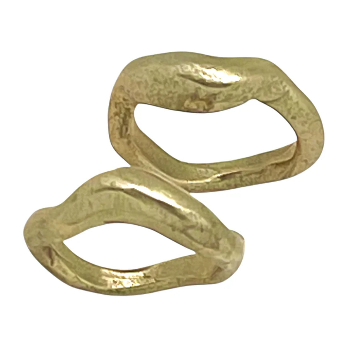 Pareja de anillos Aguas mixtas plata 10µ y chapado dorado