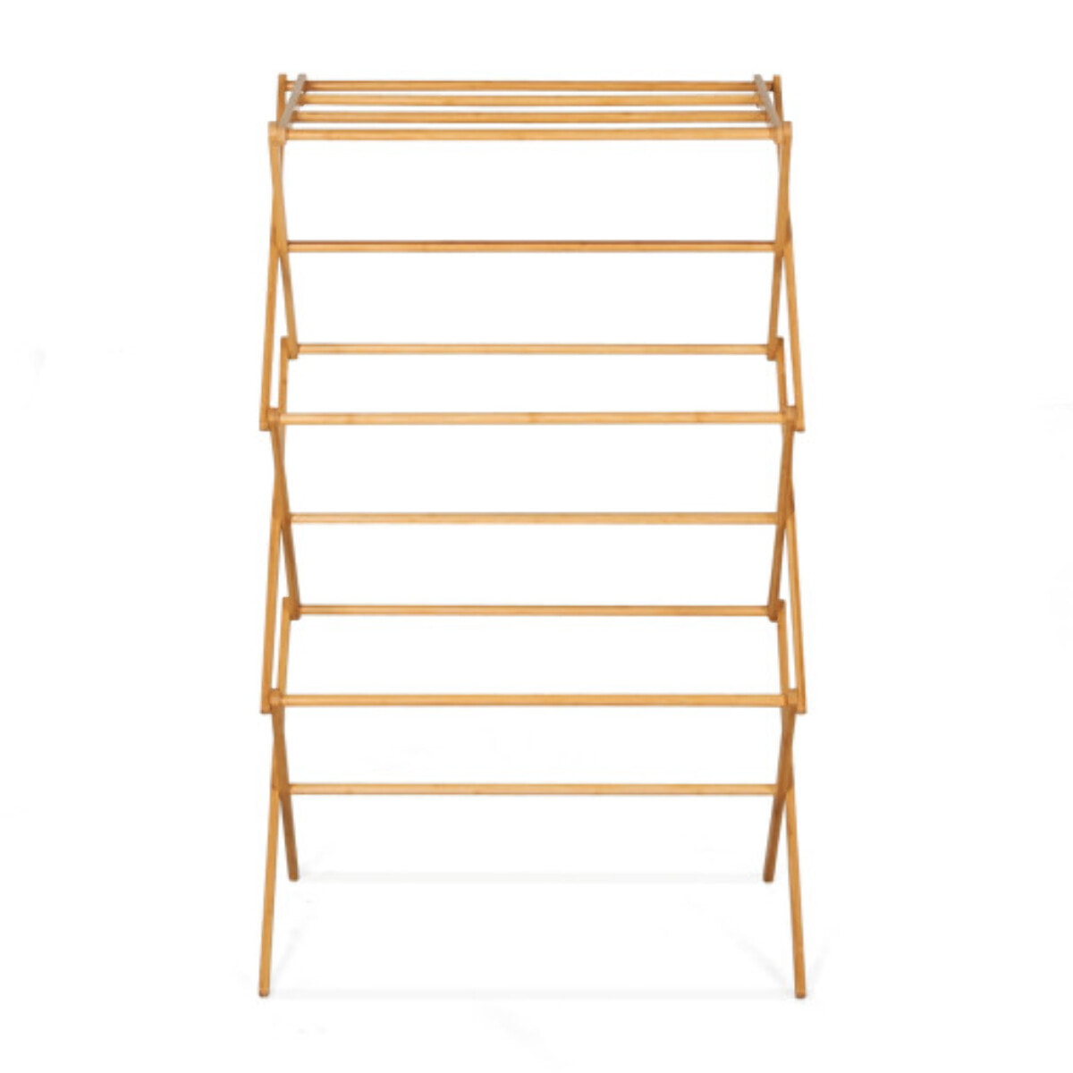 Séchoir accordéon en bambou pliable