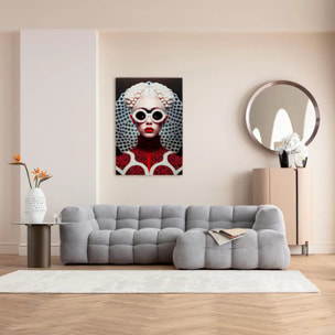 Tableau en verre Vibe femme 80x120cm Kare Design
