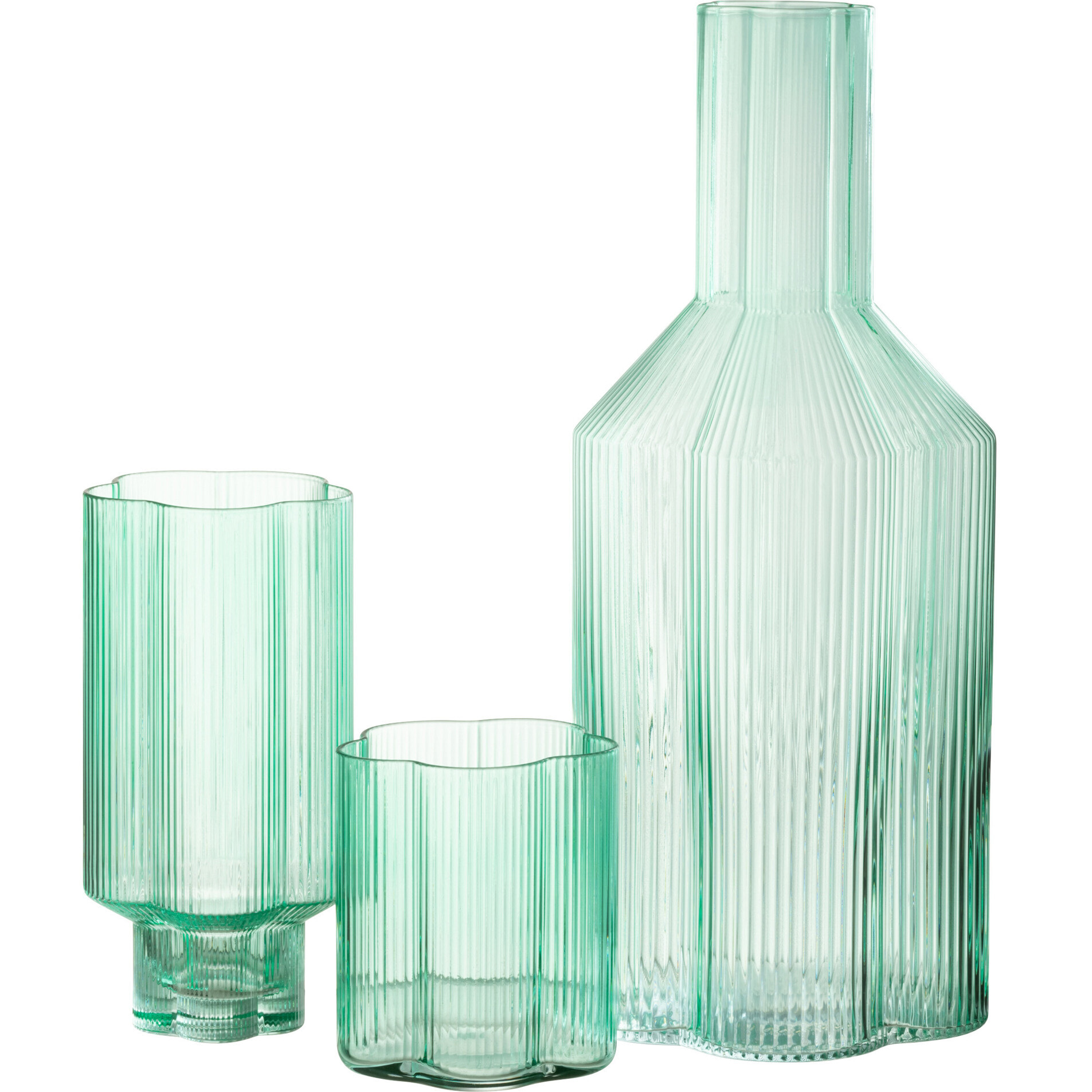 J-Line carafe Fiore - verre - aqua