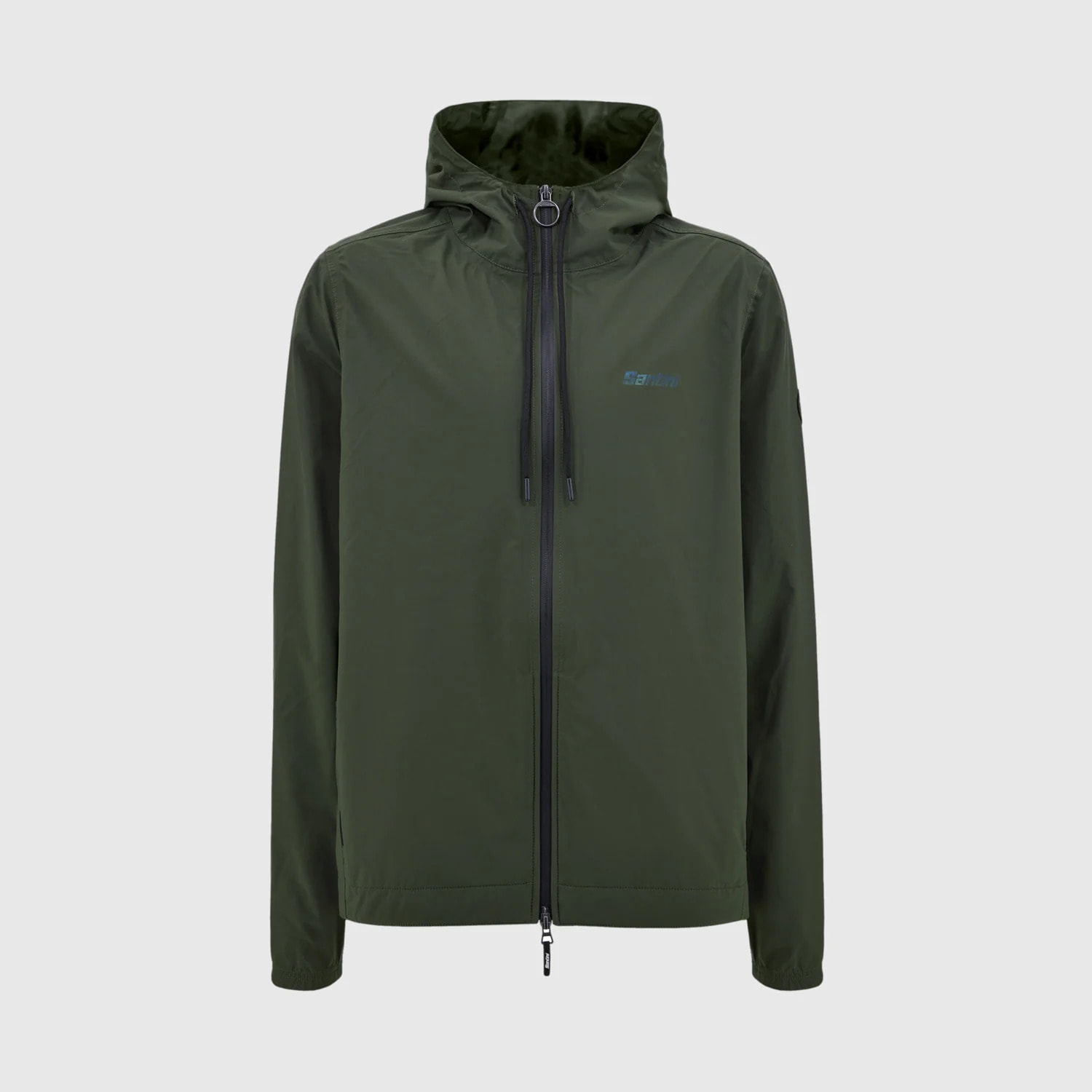 Pluvia Men's Rain Jacket With Hood - Vert Militaire - Verde Militare
