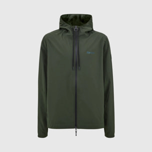 Pluvia Men's Rain Jacket With Hood - Vert Militaire - Verde Militare