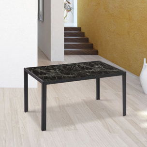 Mesa de comedor Lacey Mármol negro