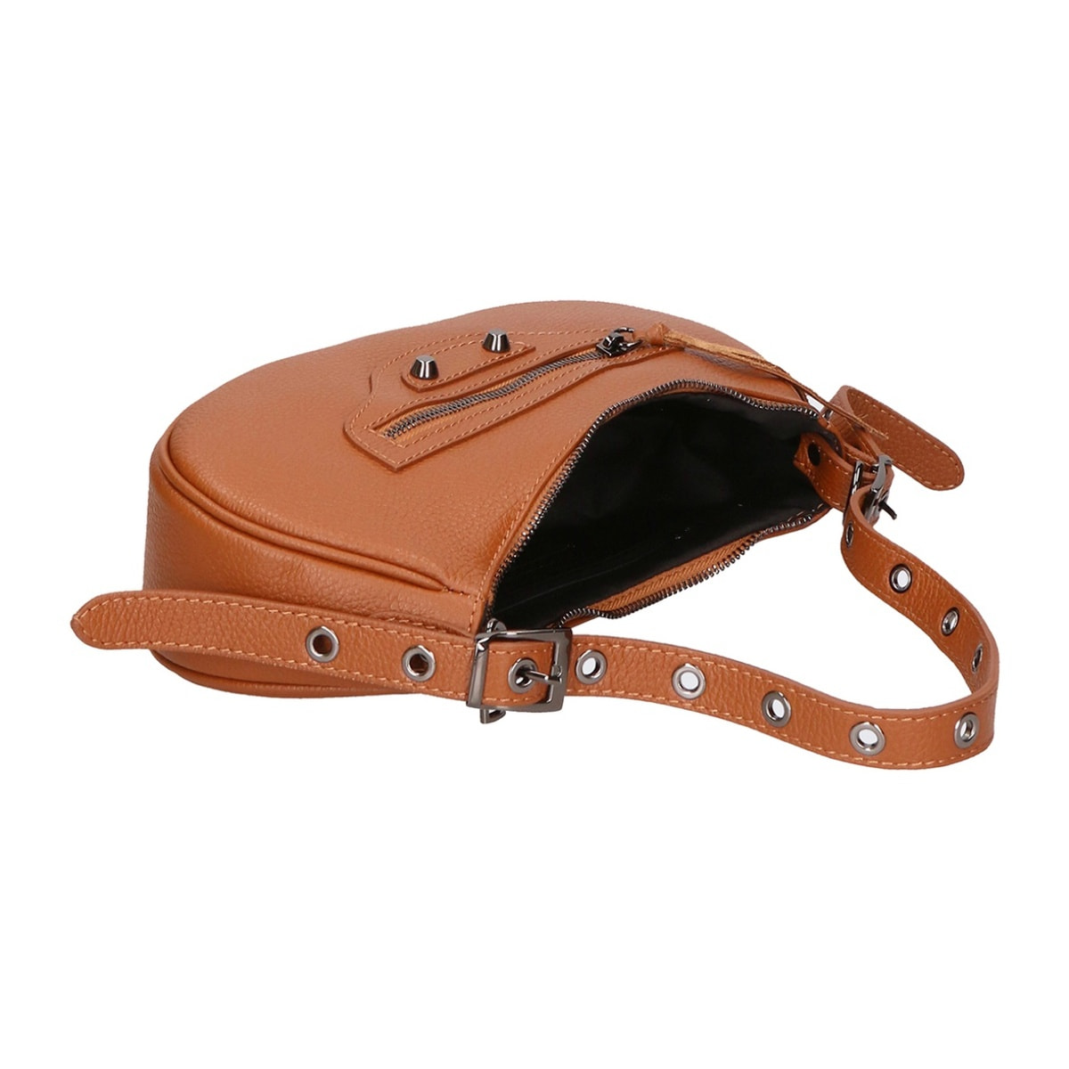 Borsa a spalla da donna - Modello Loredana - Vera pelle - 30.0 x 15.0 x 8.0 cm