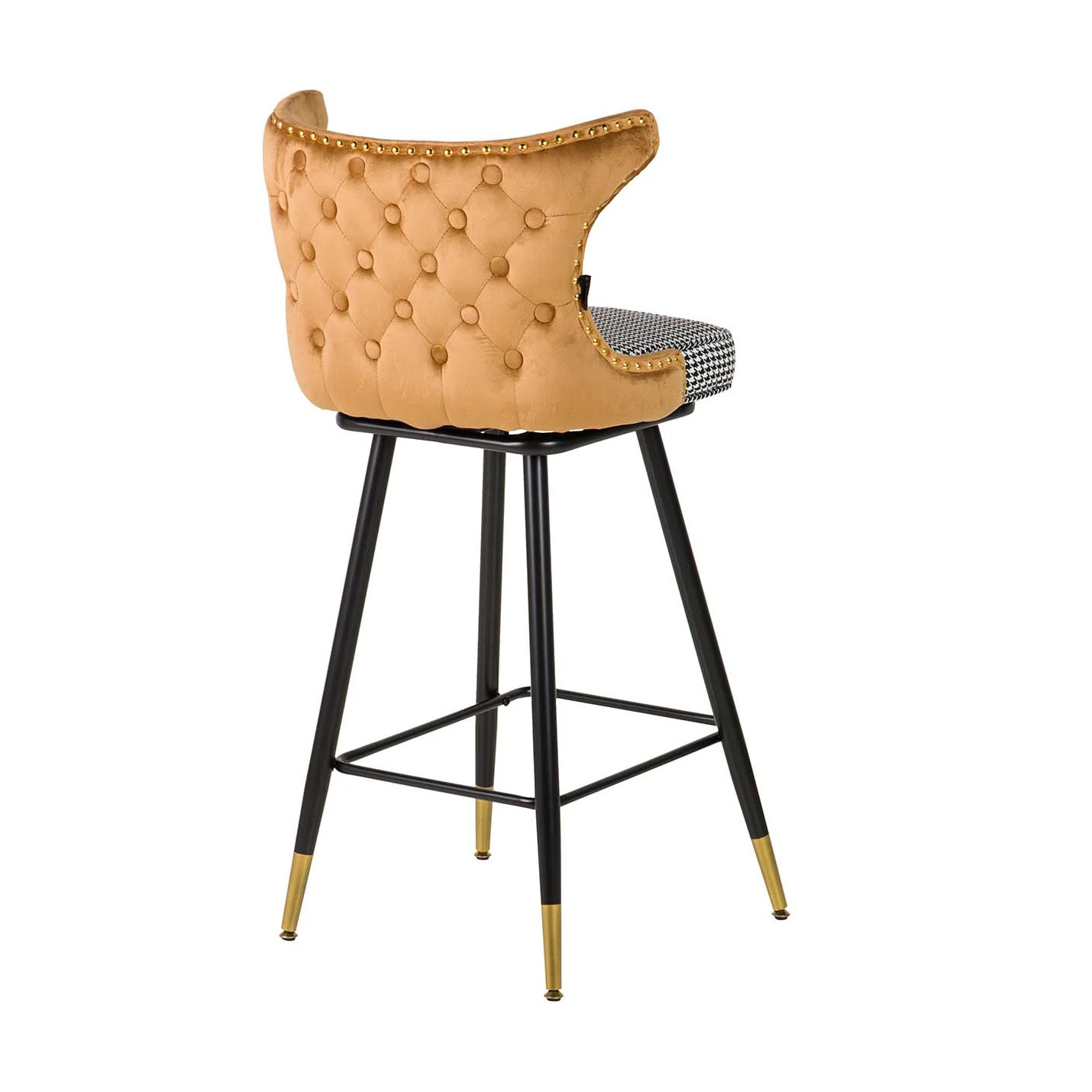 Taburete Bar Velvet Amarillo Clinton 46x53x105 Cm