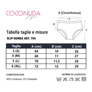 12 Slip Midi da Donna COCONUDA Art. 704