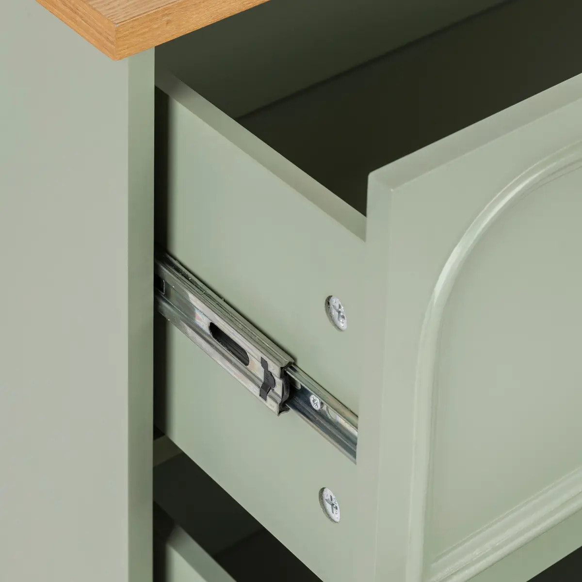 Commode Mohéa vert céladon 3 tiroirs