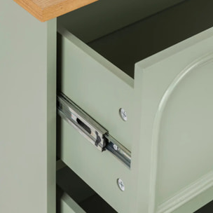 Commode Mohéa vert céladon 3 tiroirs