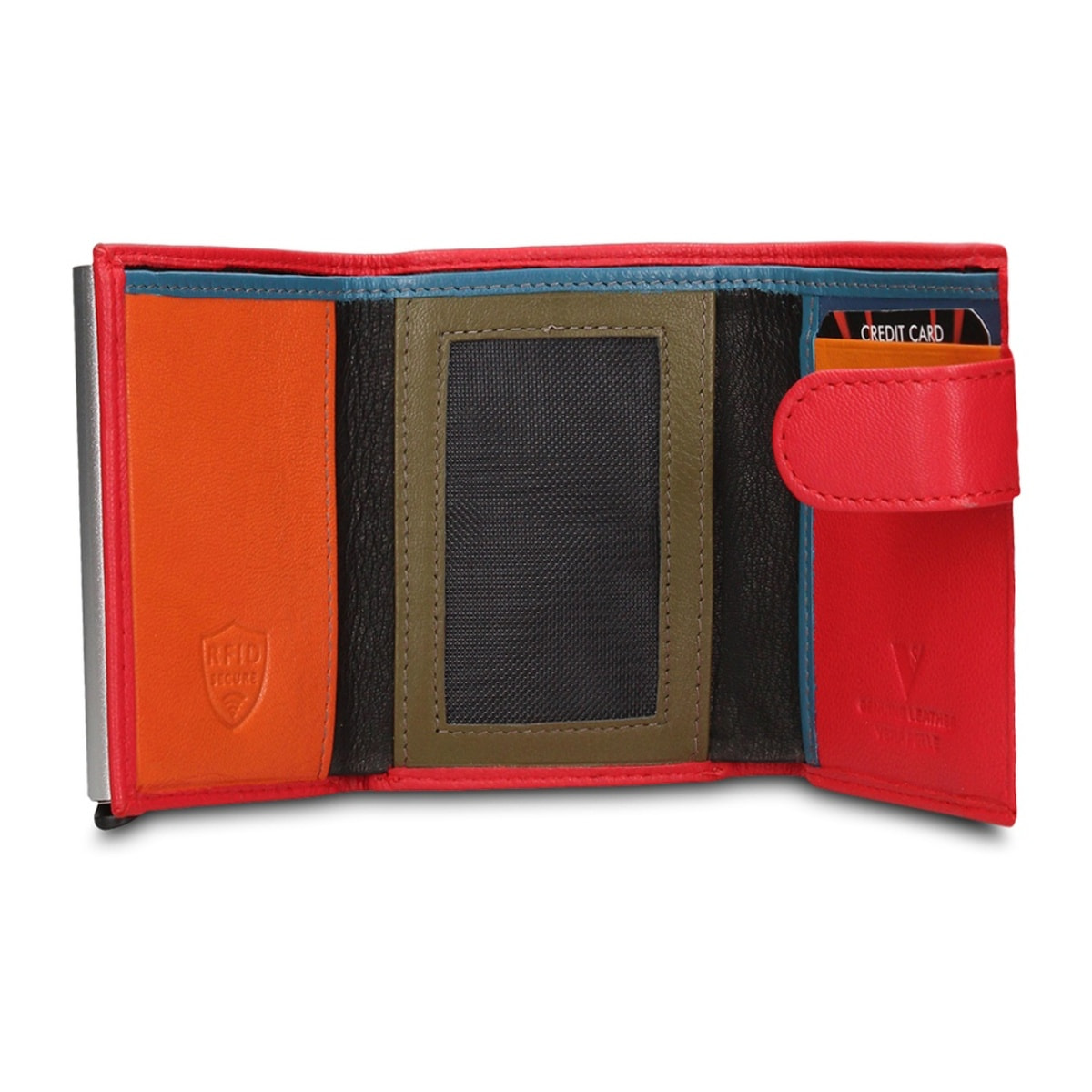 Portafoglio uomo in vera pelle - Modello Novara Elite - Casual - 7.5 x 10.0 x 2.0 cm