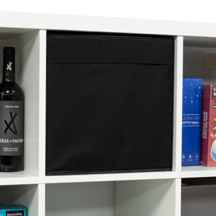 Caja de almacenamiento plegable con base convertible en tapa. 34x38x34 cm.