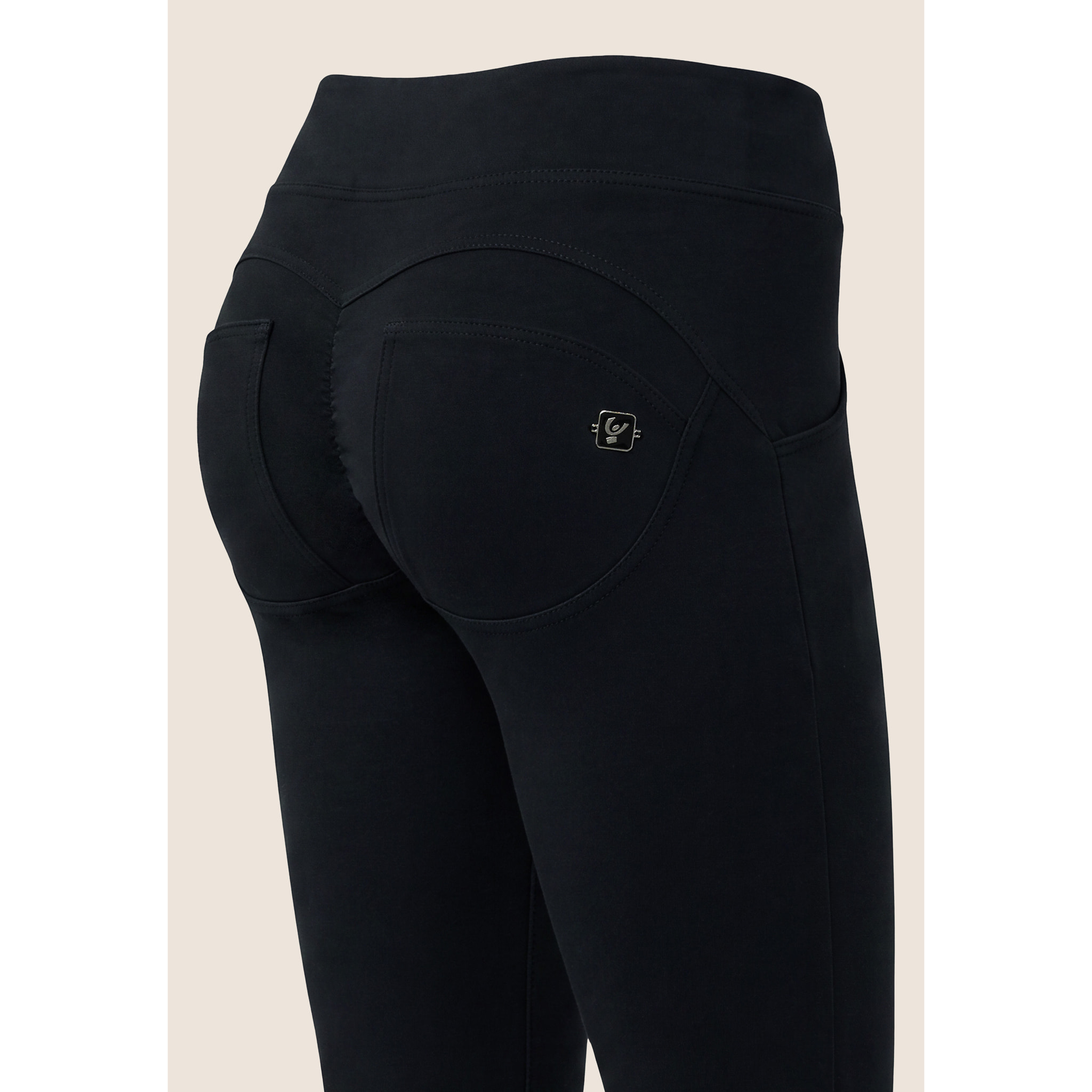 Pantaloni push up WR.UP® vita alta in cotone organico