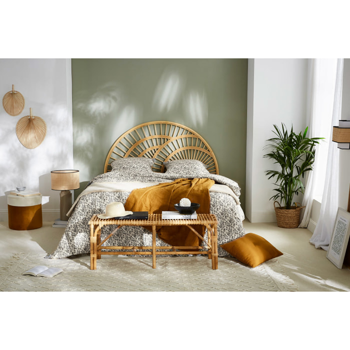 Tête de lit déco en rotin naturel L160 cm SUNNY