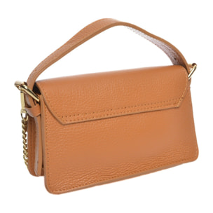 Borsa a spalla Anna Luchini Cammello