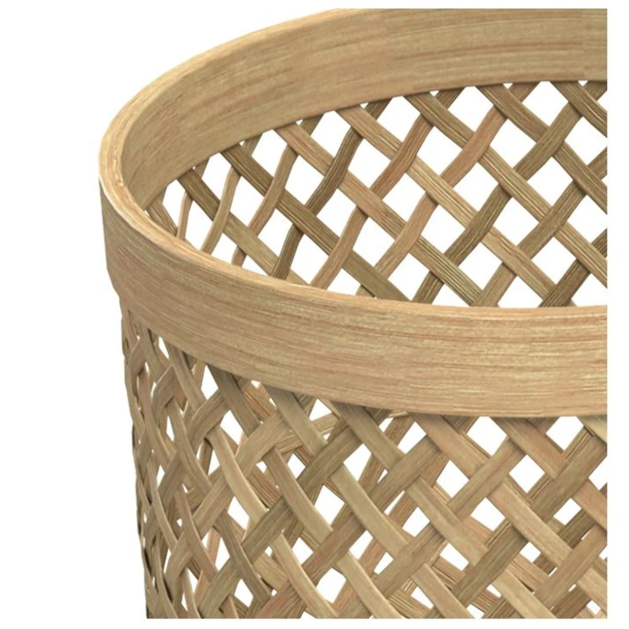 Cache-pot pieds en teck et bambou (lot de 2) - Landi