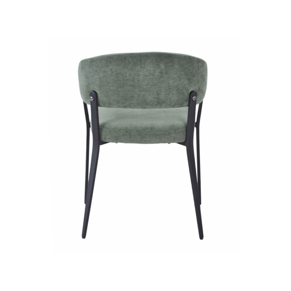 Chaise avec accoudoirs en tissu et structure en métal - ARNOLD