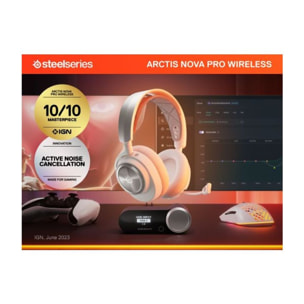 Casque gamer STEELSERIES Arctis Nova Pro WL White