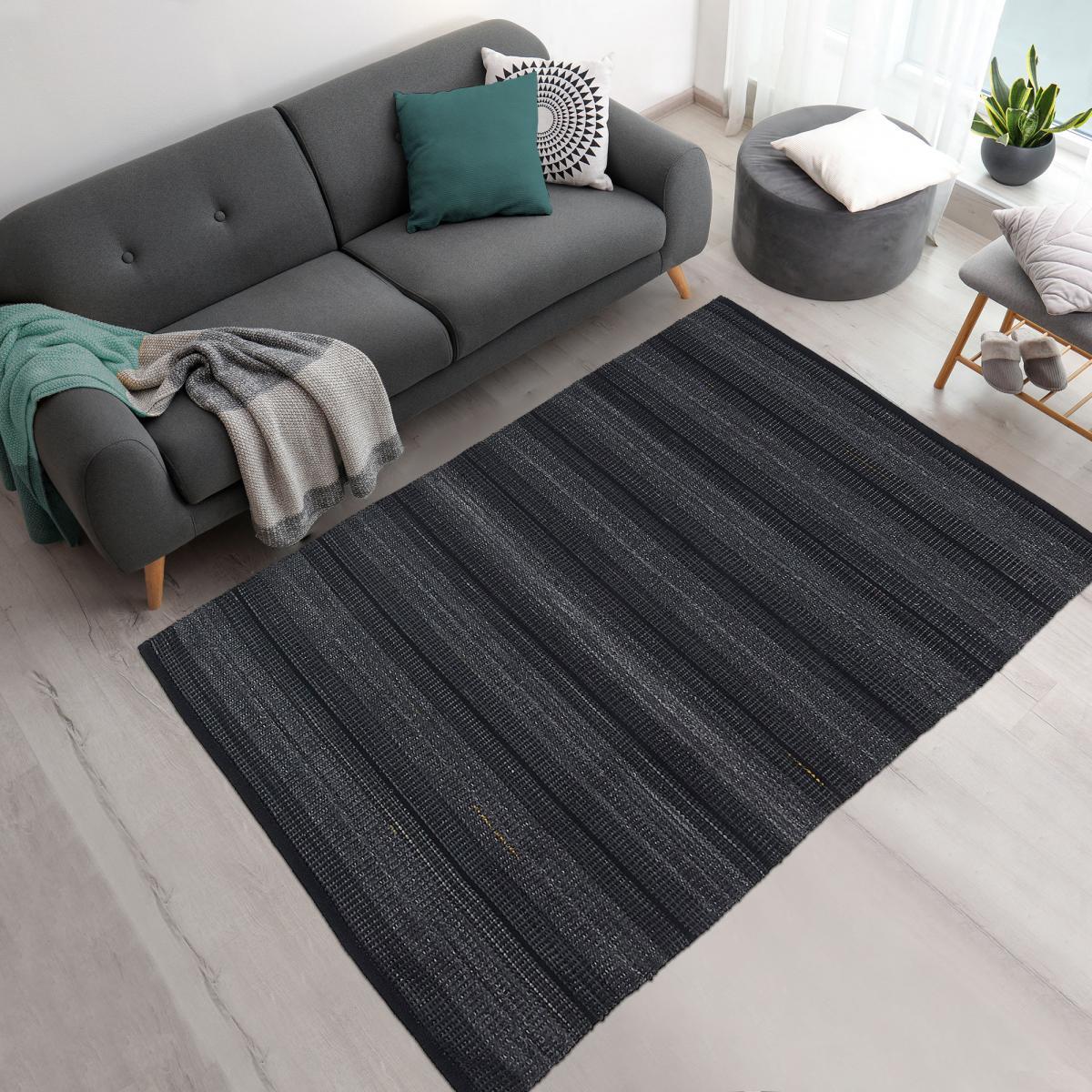 Tapis salon et chambre fait main motif simple HUKO