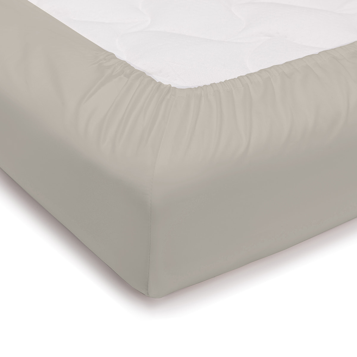 Lenzuolo sotto con angoli tinta unita panna