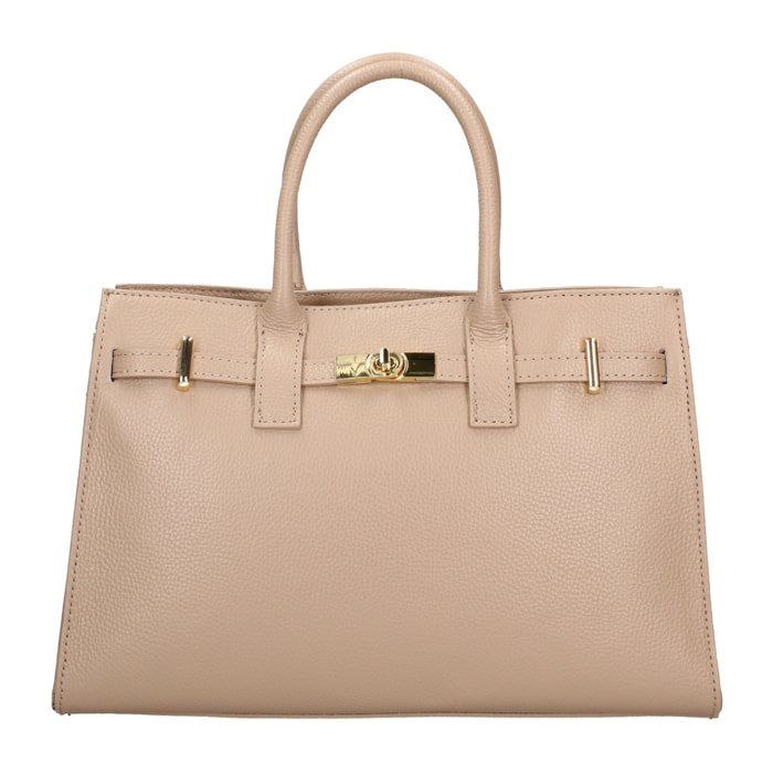 Borsa a mano da donna Made in Italy - Modello Zelia Ultra - 100% pelle - 37.5 x 24.0 x 14.0 cm
