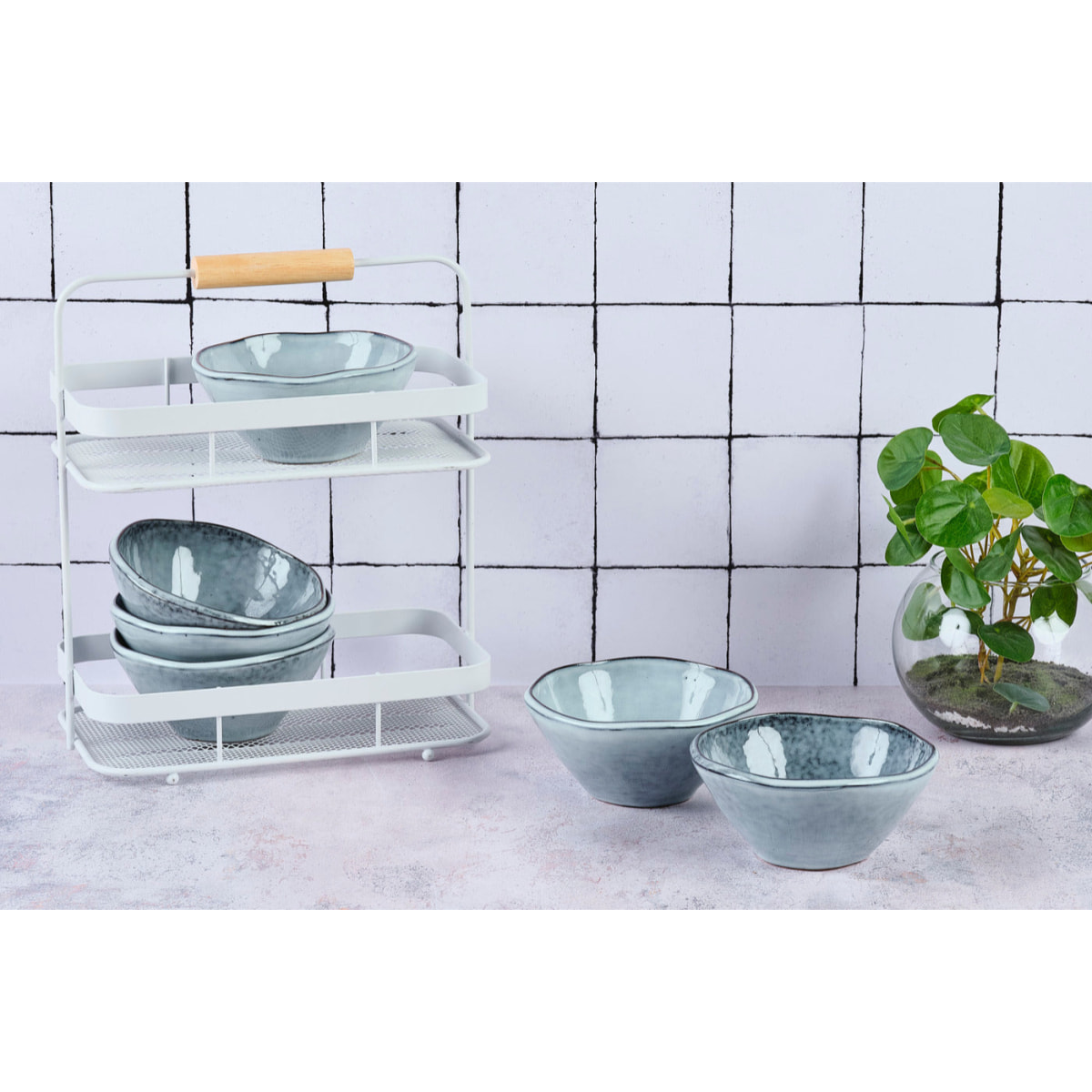 Bol CLOUD Ø14cm - 6 pièces - Gris orage